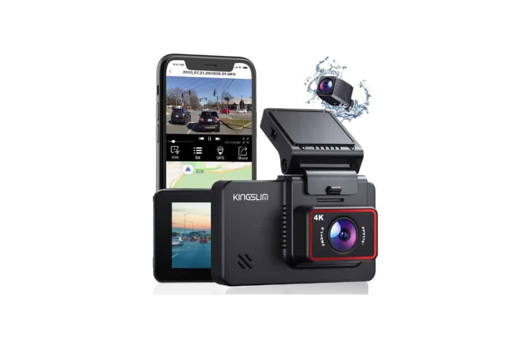 Kingslim D4 4K Dual Dash Cam - أفضل كاميرا داش كام Dash Cam في 2023