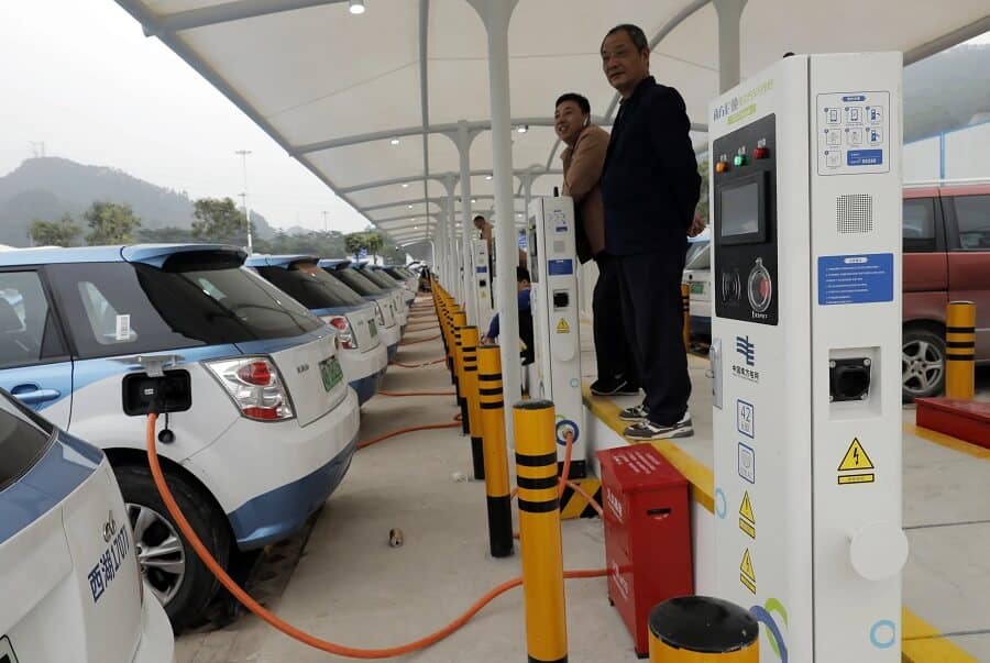 محطات شحن السيارات الكهربائية الصينية
