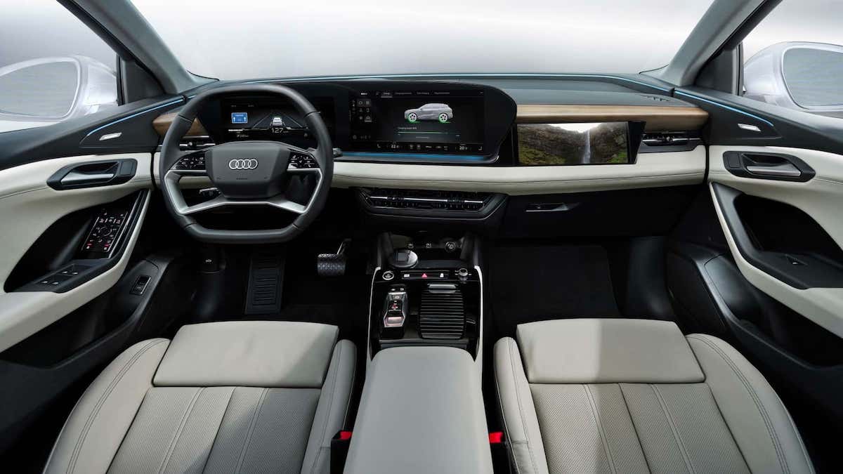 Intérieur de l'Audi Q6 E-Tron