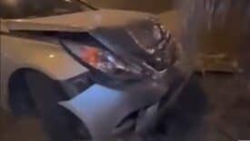 سائق يتعرض لحادث ويلوم متابعيه