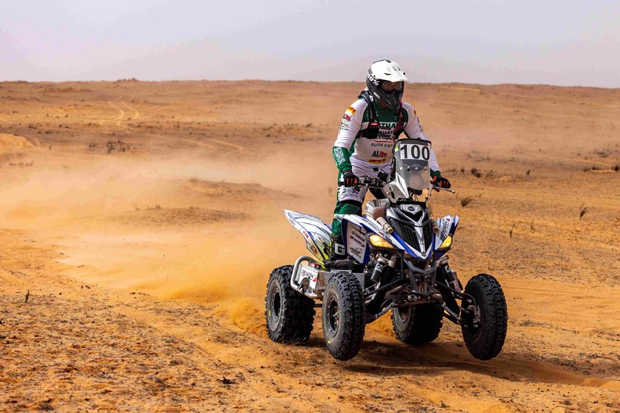 الدرّاج السعودي هيثم التويجري - ياماها "رابتور 700" - الفائز بفئة الدرّاجات النارية رُباعية العجلات "كوادز"