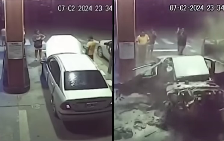 حادث انفجار سيارة يكشف وجود شحنة من الكوكايين بداخلها