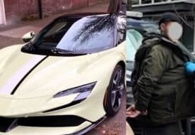 استعادة سيارة فيراري ثمينة مسروقة والقبض على مشتبه به