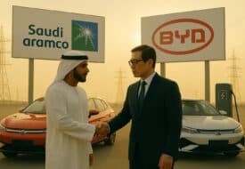 عرب جي تي أرامكو وبي واي دي توقعان اتفاقية لتسريع تطوير تقنيات السيارات الكهربائية في السعودية