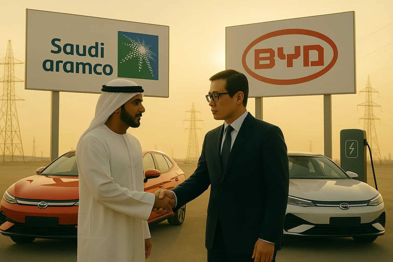عرب جي تي أرامكو وبي واي دي توقعان اتفاقية لتسريع تطوير تقنيات السيارات الكهربائية في السعودية
