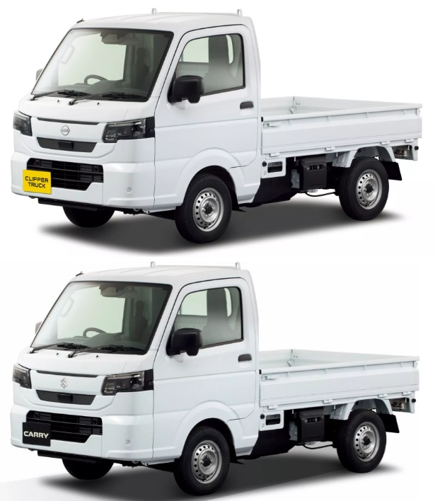 Identical design between the Nissan Clipper and the Suzuki Carry