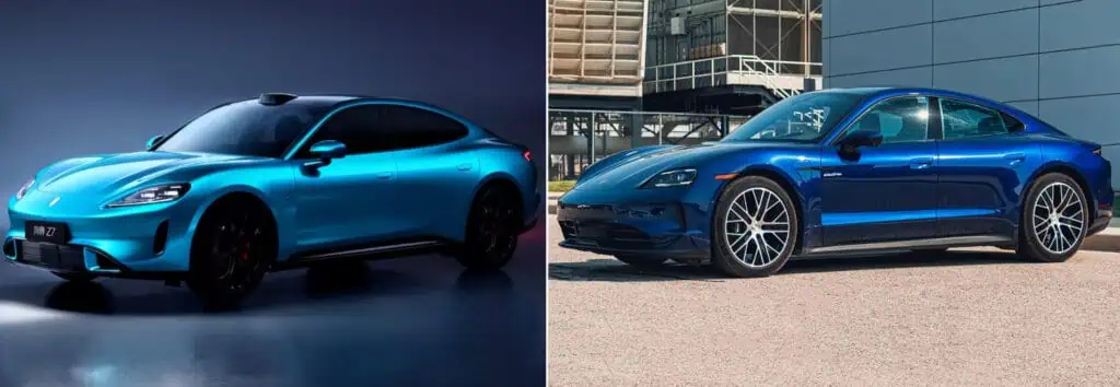 مقارنة بين بورش تايكان الألمانية وسايك Z7 الصينية