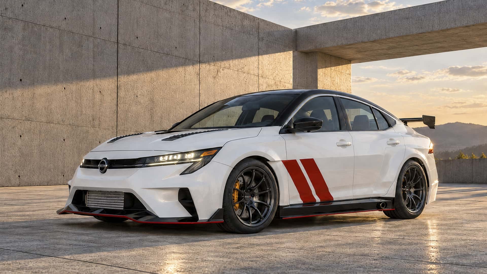 جمعت نيسان قطعاً من سياراتها الرياضية.. سنترا Spec