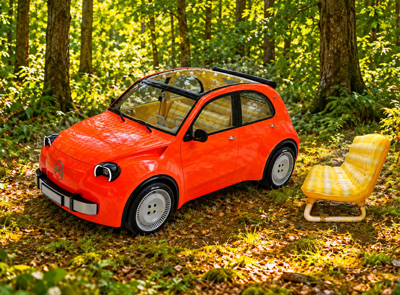 سيتروين تكشف عن 2CV مجهزة لنقل البيض ومقاعدها قابلة للفك لاستخدامها في النزهات!